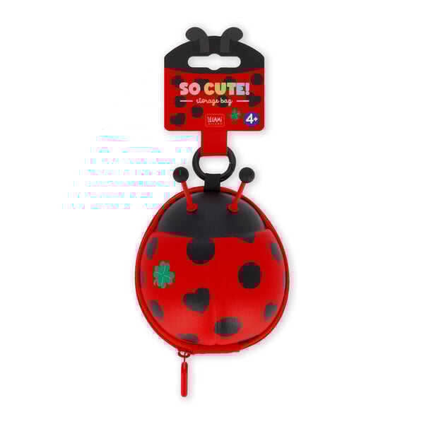 Ladybug Coin Purse with Key Ring - So Cute!