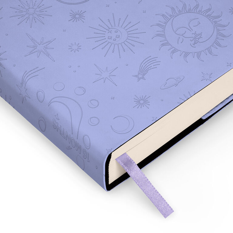 16-Month Small Daily Diary for 2026/2027 - Cosmic Lilac