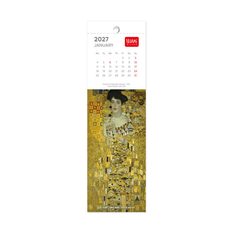 Lesezeichen-Kalender - 5,5 x 18 cm - Gustav Klimt Lesezeichen-Kalender - 5,5 x 18 cm - Gustav Klimt