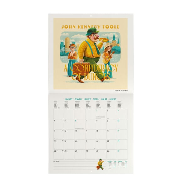 Calendario da Parete 2027 - 30 x 29 cm - Book Lover's