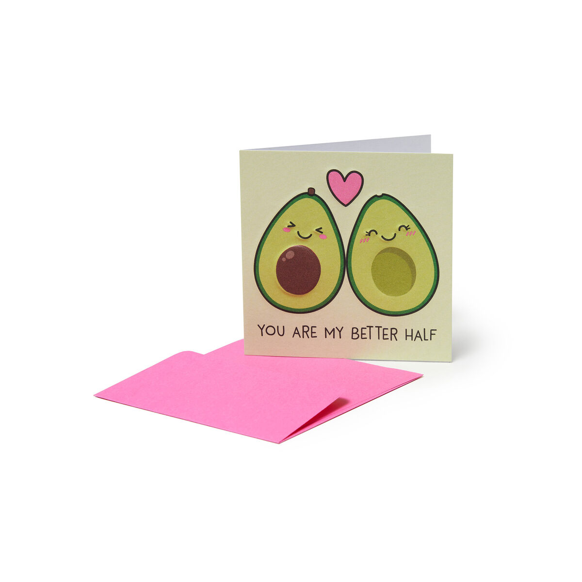 Mini Greeting Card - Avocado Love, , zoo