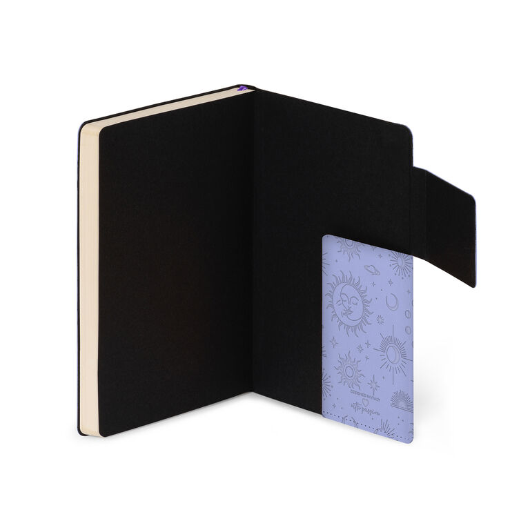 Lined Notebook with Monochrome Soft Cover - Cosmic Lilac - My Notebook Lined Notebook with Monochrome Soft Cover - Cosmic Lilac - My Notebook