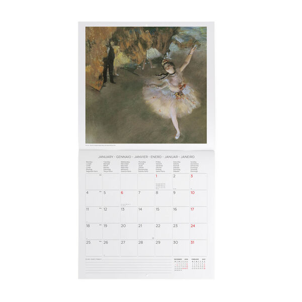 Calendario da Parete 2027 - 30 x 29 cm - Impressionists