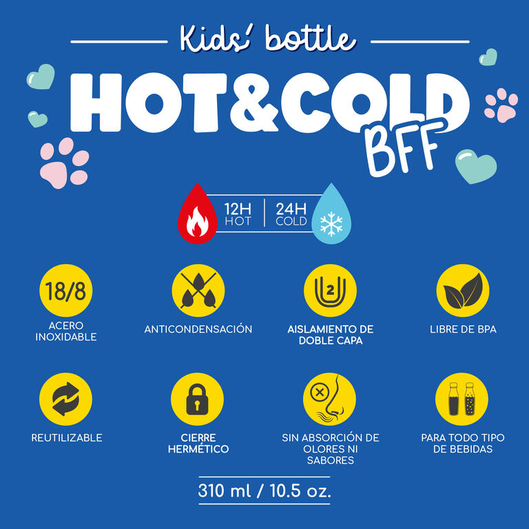 Botella Térmica Infantil - Panda - Hot&Cold BFF
