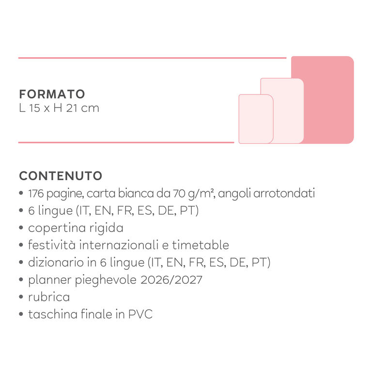 Agenda 2026/2027 Settimanale 16 Mesi - Flowers - Con Spirale - Large
