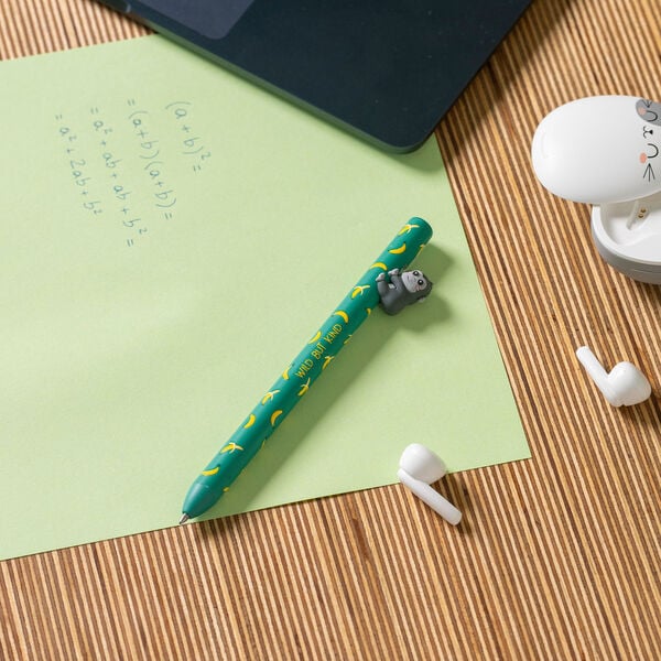 Retractable Ballpoint Gorilla "Wild but Kind"- Free Hugs Retractable Ballpoint Gorilla "Wild but Kind"- Free Hugs