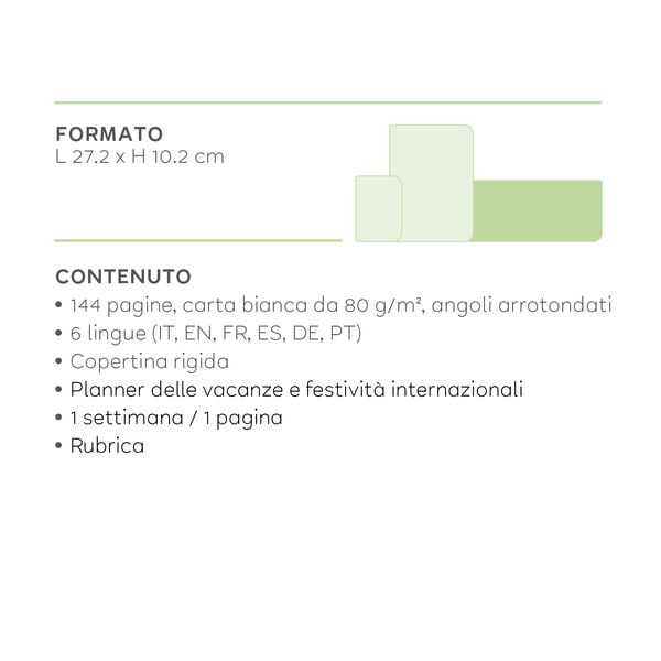 Agenda da Scrivania 12 Mesi - Desk Planner - 2027