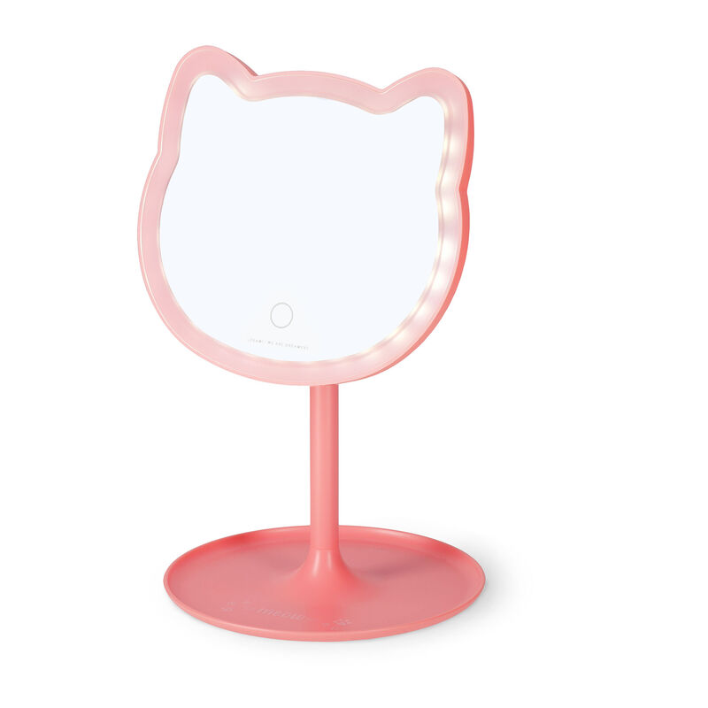 Make-up Mirror with Light - You Look Purrfect!, , zoo