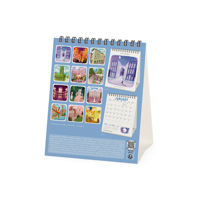 Calendario da Tavolo 2027 - 12 x 14,5 cm - Milano Calendario da Tavolo 2027 - 12 x 14,5 cm - Milano