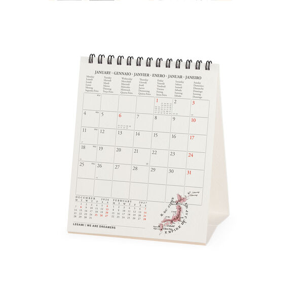 Calendario da Tavolo 2027 - 12 x 14,5 cm - Vintage Maps