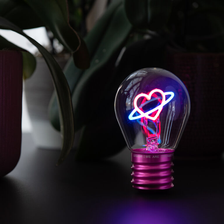 Decorative Lightbulb-Shaped Table Lamp - Heart - Bulb Fiction Decorative Lightbulb-Shaped Table Lamp - Heart - Bulb Fiction