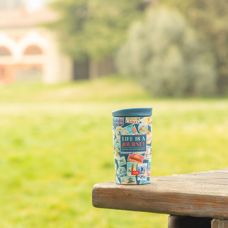 275 ml Vacuum Tumbler - Travel Stickers - Hot & Cold 275 ml Vacuum Tumbler - Travel Stickers - Hot & Cold