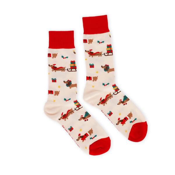 Calzini di Natale Dachshund Taglia 41-47 - It's a Match!
