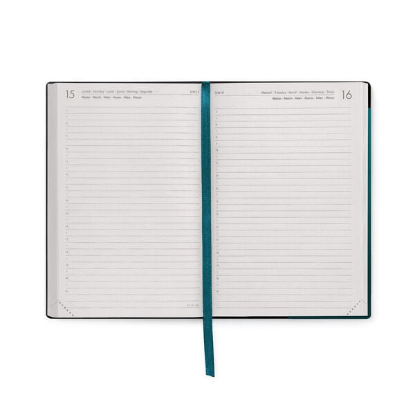 Agenda Diaria 2026/2027 16 Meses - Deep Teal - Medium