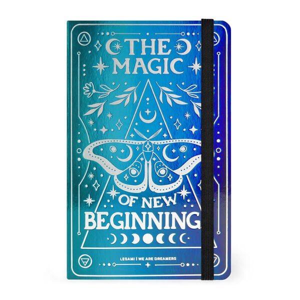 Lined Photo Notebook with Illustrated Hard Cover - Moth Lined Photo Notebook with Illustrated Hard Cover - Moth