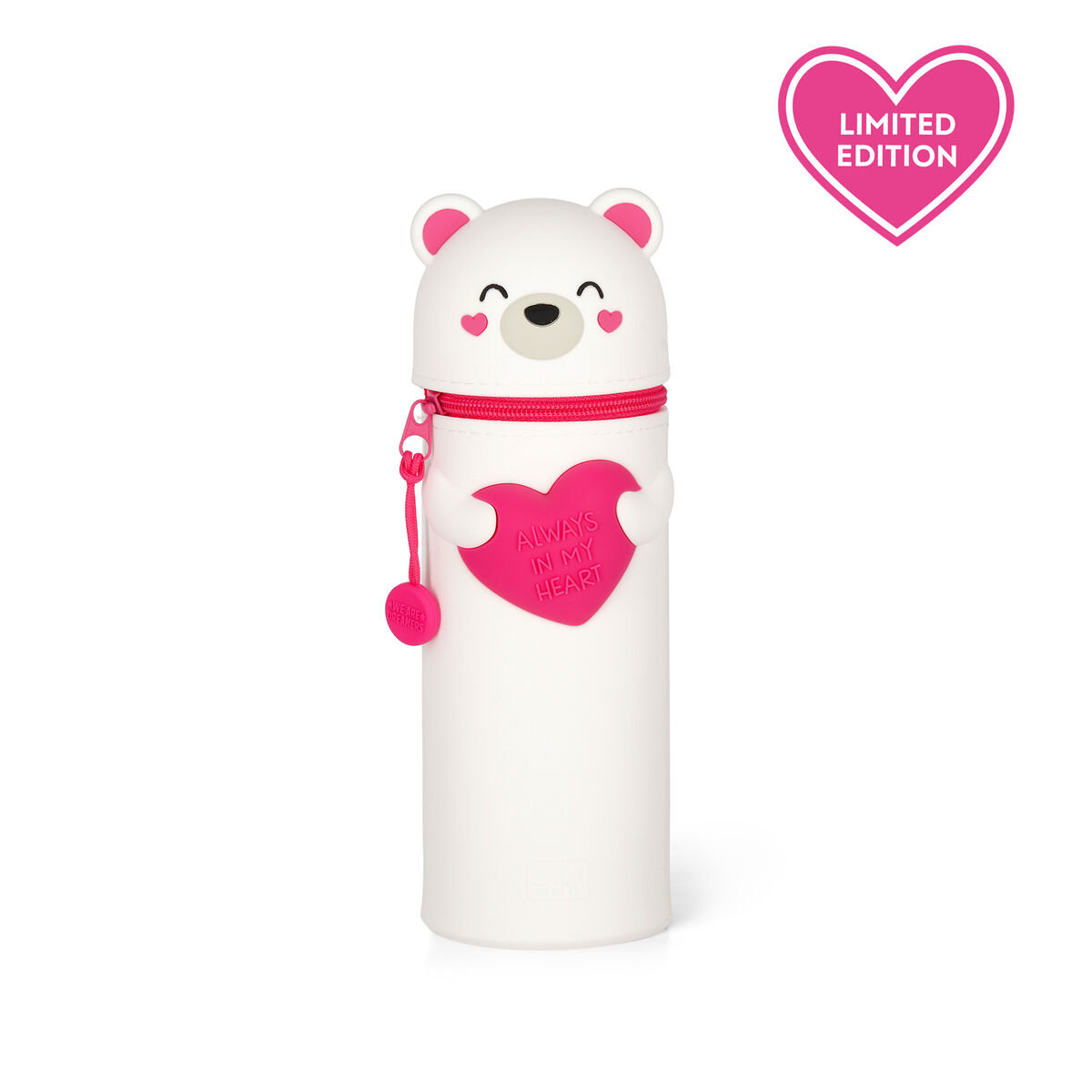 Trousse En Silicone Souple 2 en 1 Kawaii WHITE BEAR Legami Trousse En Silicone Souple 2 en 1 Kawaii WHITE BEAR Legami