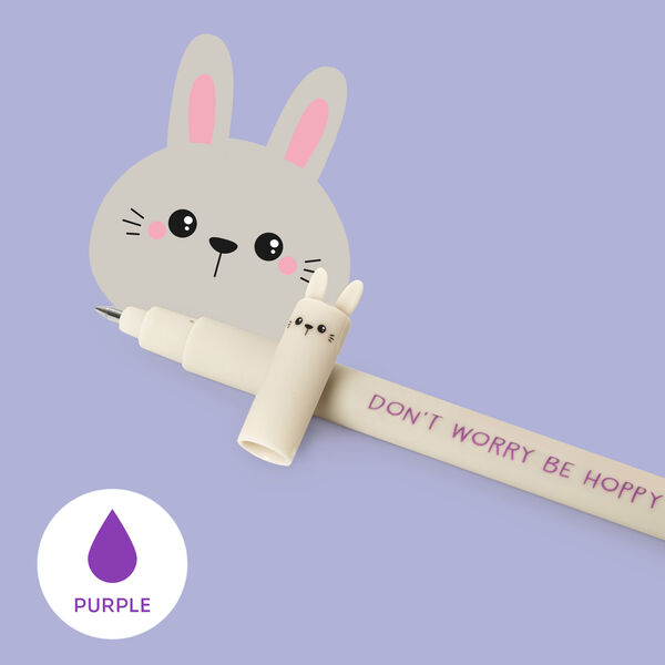 Penna Gel Cancellabile Bunny "Don’t Worry Be Hoppy" - Erasable Pen