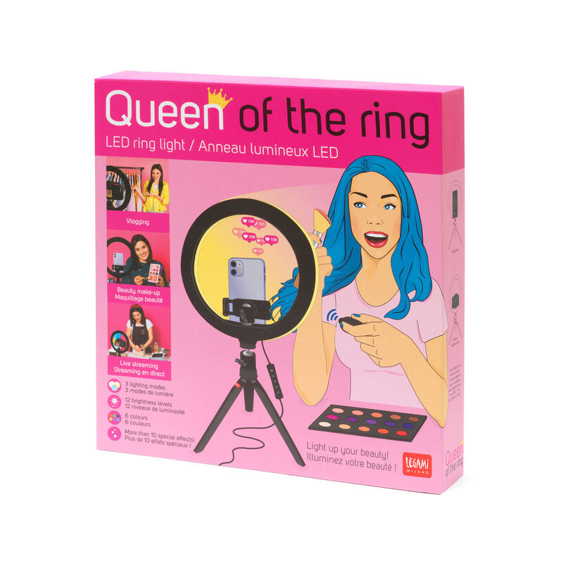 Lampada Led ad Anello per Selfie - Queen of the Ring, , zoo