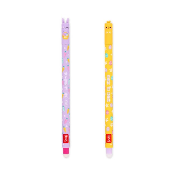 Set of 2 Erasable Gel Pens - Hoppy Easter Set of 2 Erasable Gel Pens - Hoppy Easter