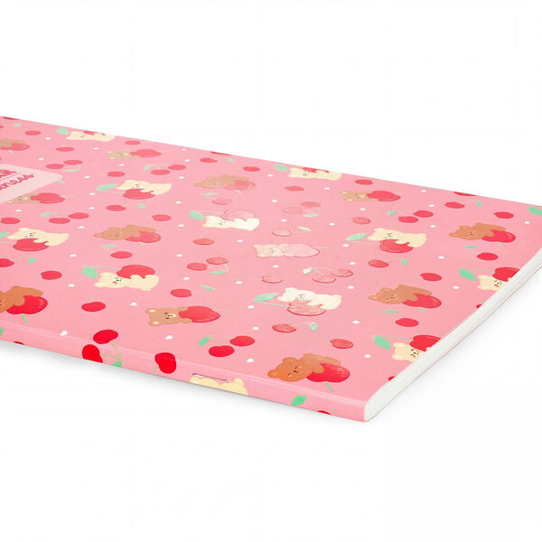 A4-Heft kariert 4 mm - Teddy Bear Cherry