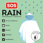 Poncho Impermeable Infantil - SOS Rain - Kid's size, , zoo