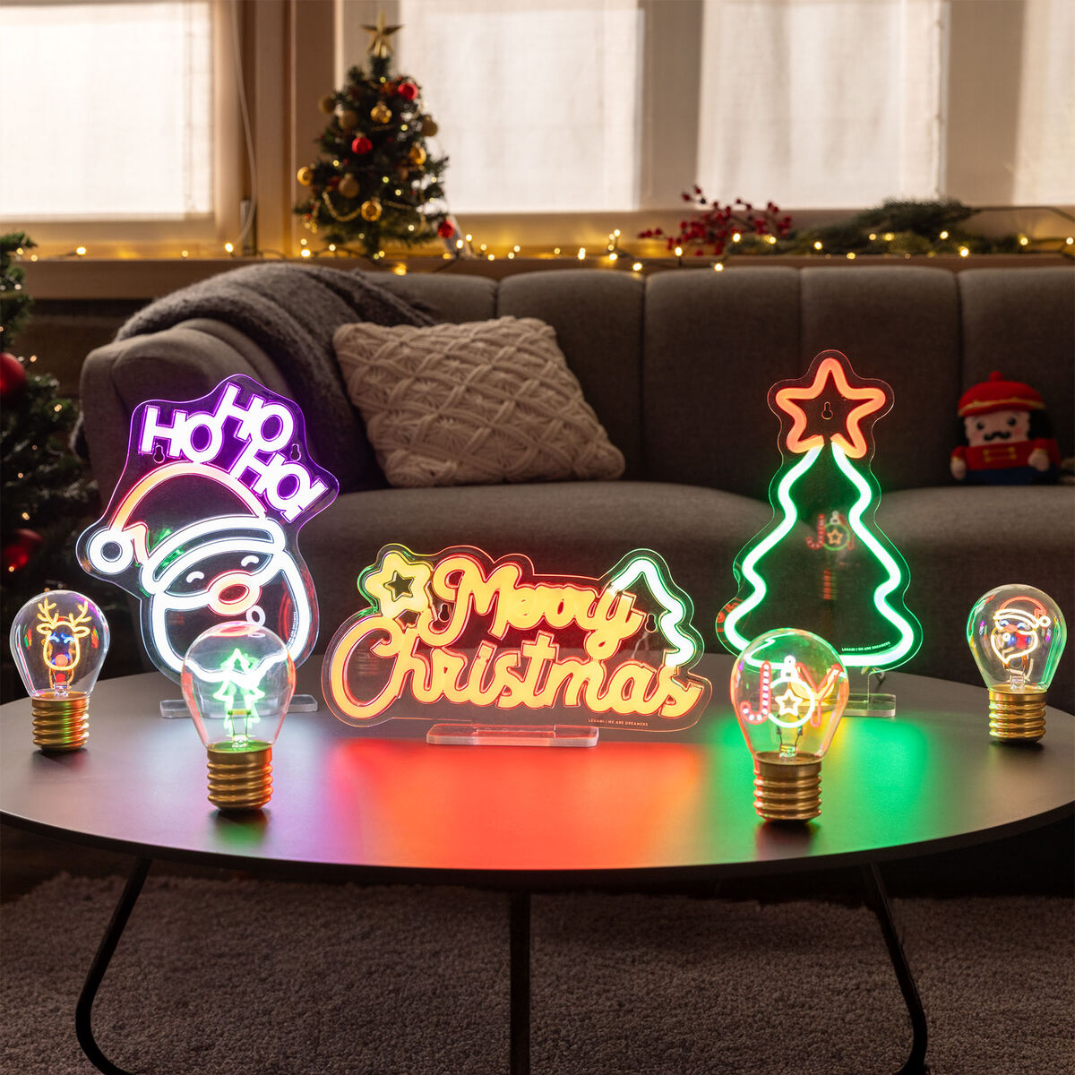 Lampada Led Effetto Neon - Merry Xmas - It's a Sign, , zoo