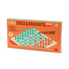 2-in-1 Chess and Draughts, , zoo