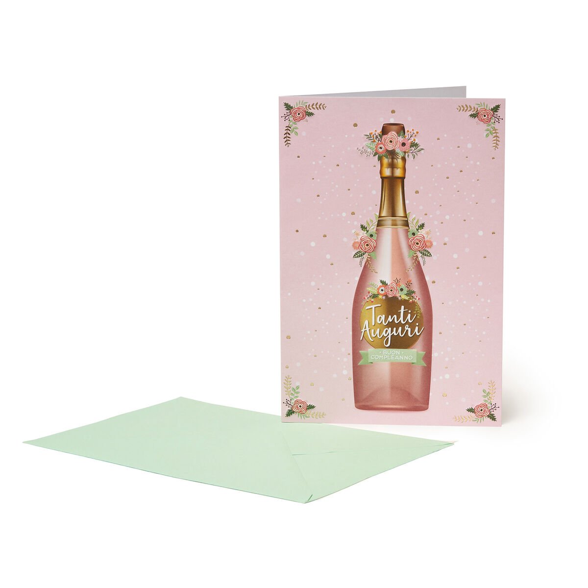 Glückwunschkarte Geburtstag - Champagne, , zoo
