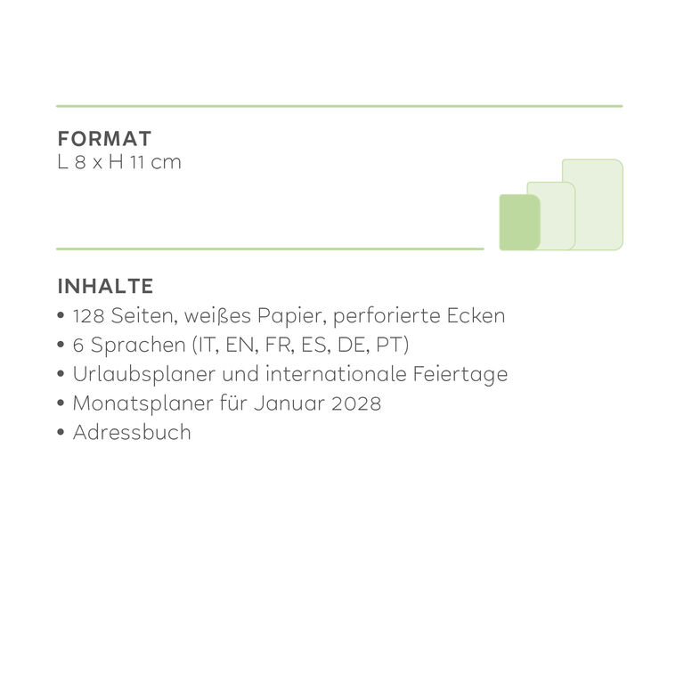 Wochenplaner für 12 Monate im Fotodesign Mini 2027 - Croissant Wochenplaner für 12 Monate im Fotodesign Mini 2027 - Croissant