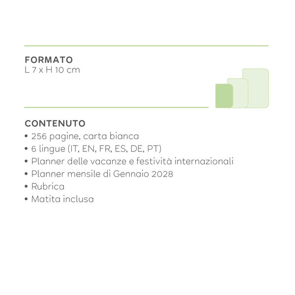Agenda 12 Mesi Fotografica Bigiornaliera Mini 2027 - Bee