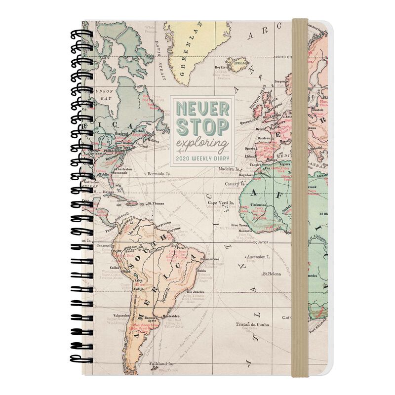 12-Month Weekly Large Spiral Bound Diary - 2020, , zoo