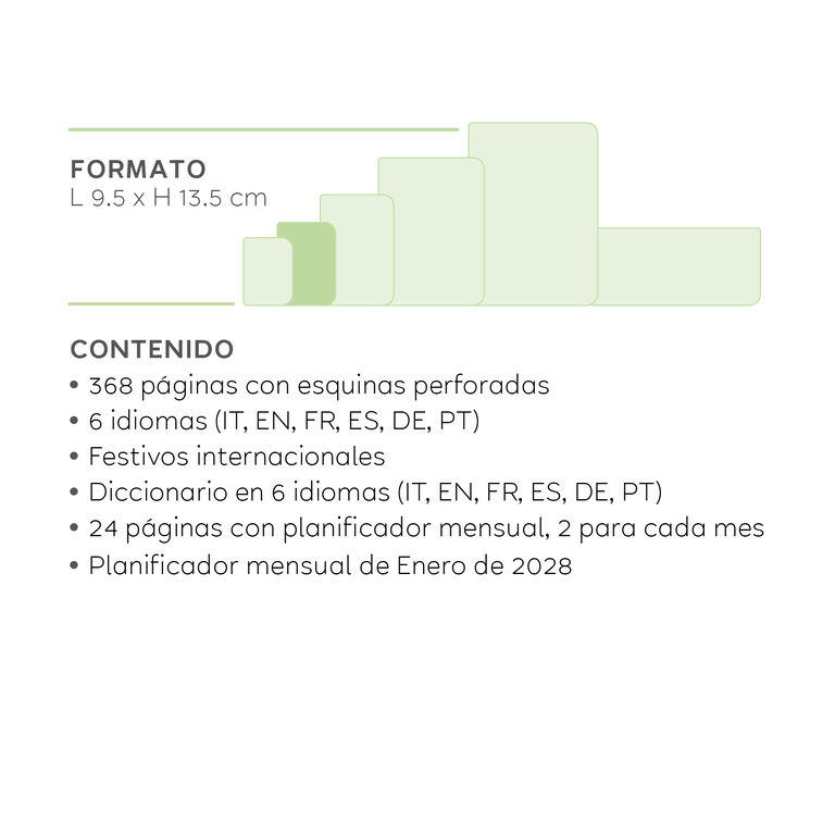Agenda de 12 Meses Diaria Small 2027 - Shades of Green Agenda de 12 Meses Diaria Small 2027 - Shades of Green
