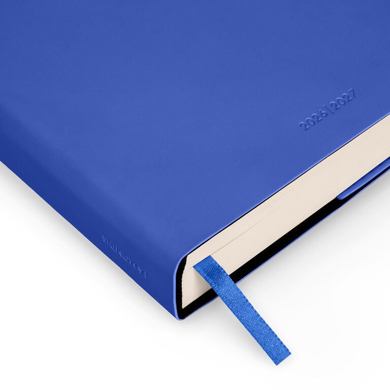 16-Month Medium Daily Diary for 2026/2027 - Eclectic Blue