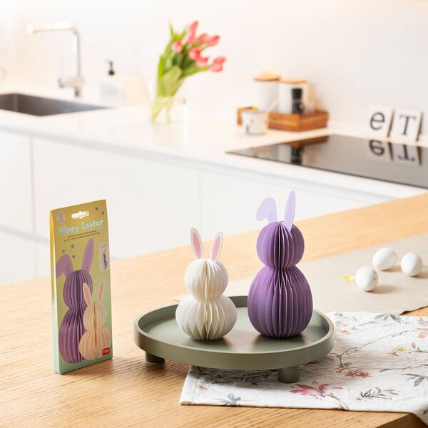 Set di 2 Coniglietti Pieghevoli in Carta - Hoppy Easter Set di 2 Coniglietti Pieghevoli in Carta - Hoppy Easter