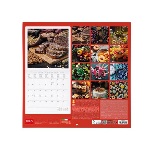 Calendario da Parete 2027 - 30 x 29 cm -Kitchen