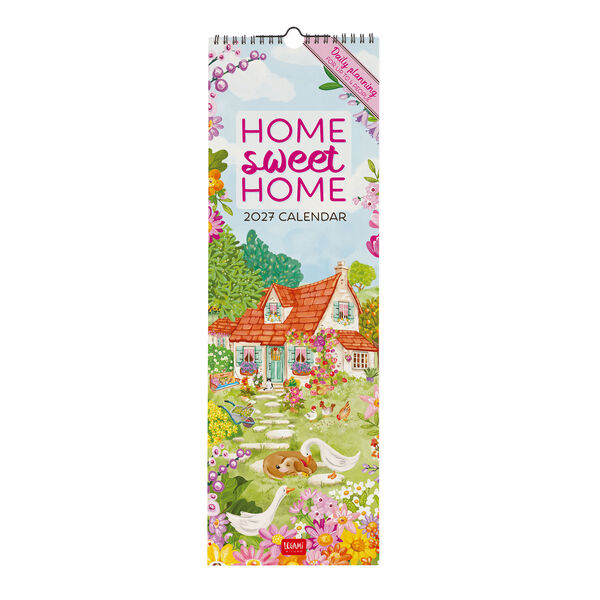 Calendario da Parete 2027 - 16 x 49 cm - Home Sweet Home