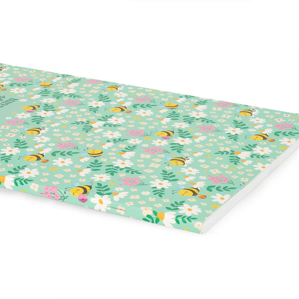 A4-Heft liniert - Bee Flowers