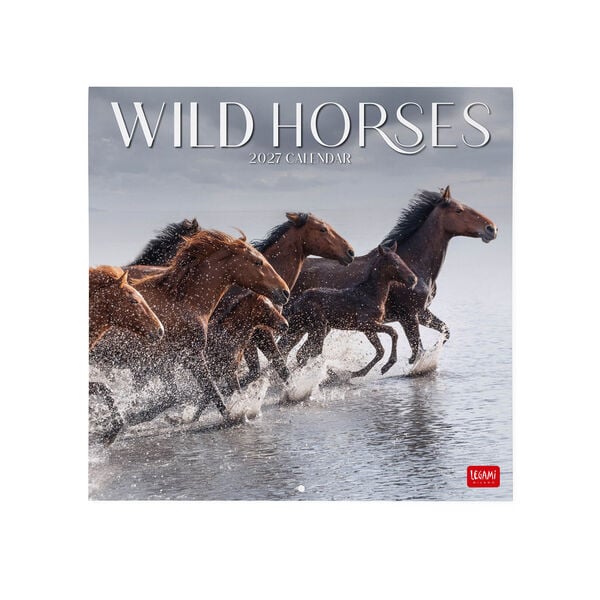 Calendario da Parete 2027 - 30 x 29 cm - Wild Horses