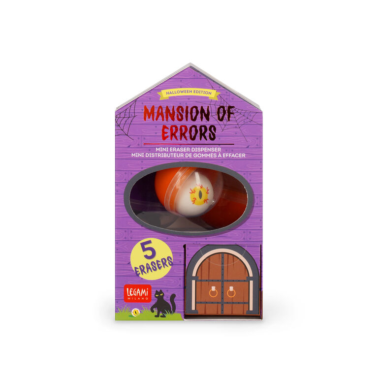 Mini Dispensador de Gomas de Borrar - Mansion of Errors