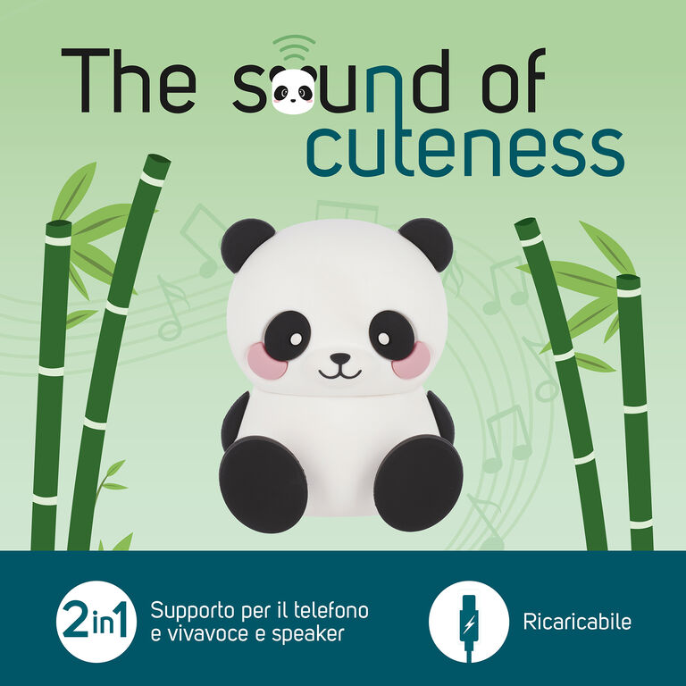 Speaker Wireless con Supporto - Panda - The Sound of Cuteness