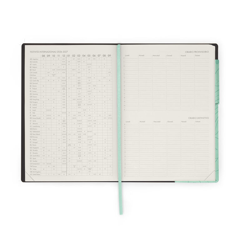Agenda de l'Enseignant 2026/2027 Semainier 13 Mois - Botanic Garden