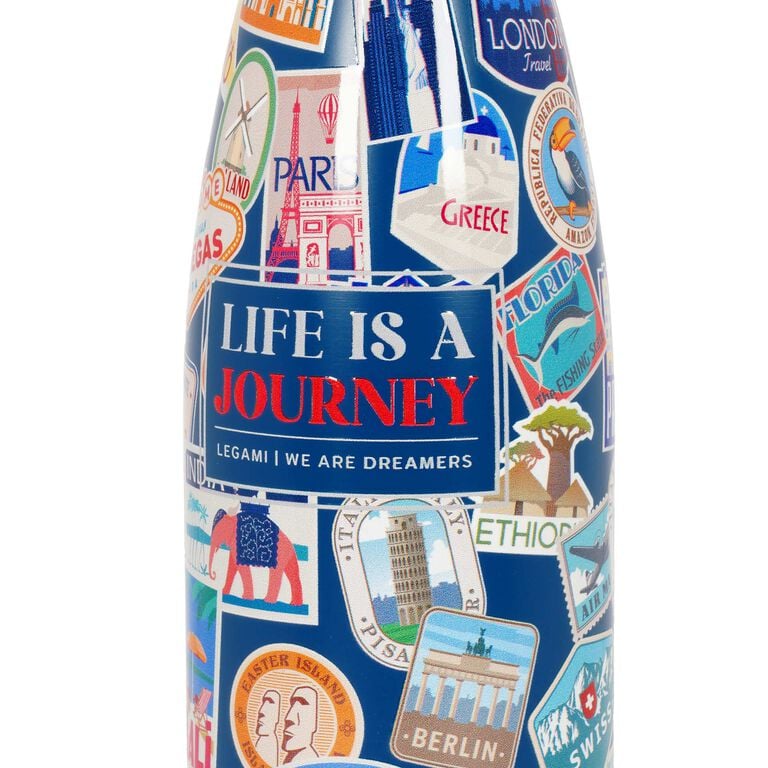 500 ml Vacuum Bottle - Travel Stickers - Hot & Cold