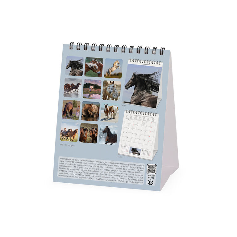 Calendario da Tavolo 2027 - 12 x 14,5 cm - Wild Horses Calendario da Tavolo 2027 - 12 x 14,5 cm - Wild Horses