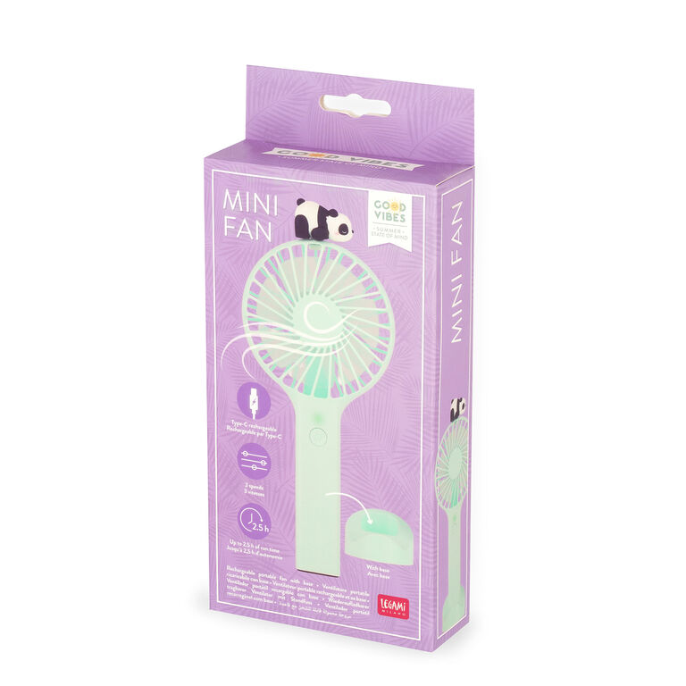 Ventilatore Portatile Ricaricabile con Base - Mini Fan Ventilatore Portatile Ricaricabile con Base - Mini Fan