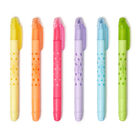 Set Of 6 Erasable Highlighters, , zoo