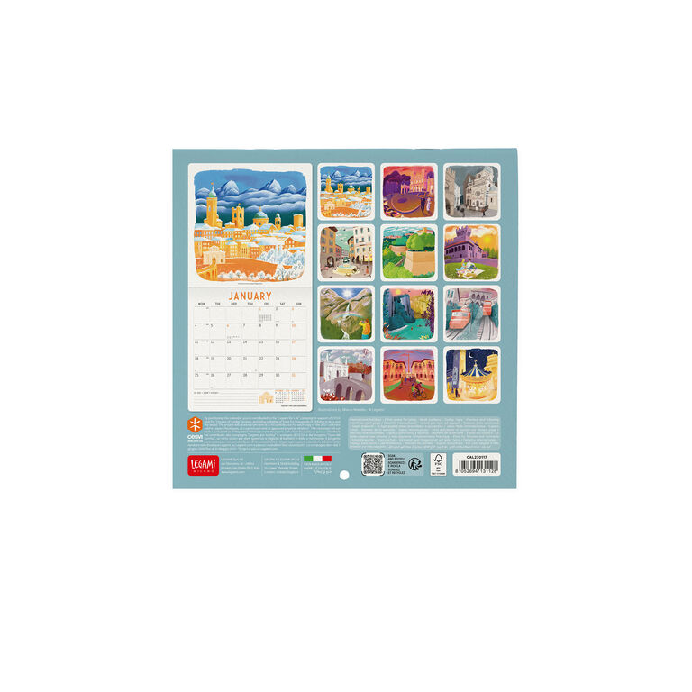 Wandkalender 2027 - 18 x 18 cm - Bergamo and its Surroundings Wandkalender 2027 - 18 x 18 cm - Bergamo and its Surroundings