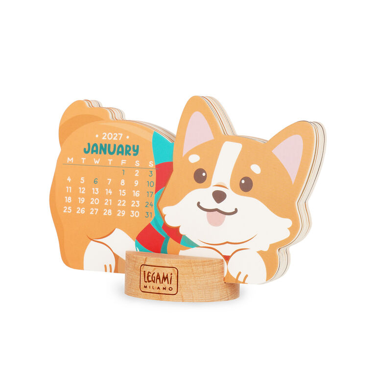 Calendario con Base in Legno - 2027 Calendario con Base in Legno - 2027