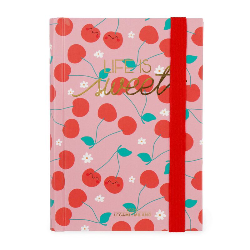 12-Month Daily Diary - Small - 2024 CHERRY 