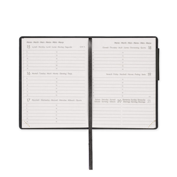 Terminplaner für 12 Monate Wochenübersicht Mini 2027 - Black Suit Terminplaner für 12 Monate Wochenübersicht Mini 2027 - Black Suit