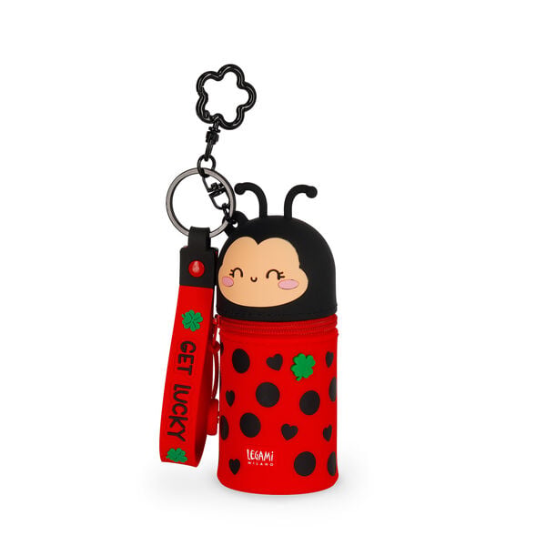 Ladybug Coin Purse with Key Ring - Mini Kawaii